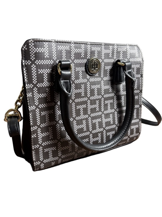 Tommy Hilfiger Handbags - Tommy Hilfiger Brown & White Monogram Tote Bag